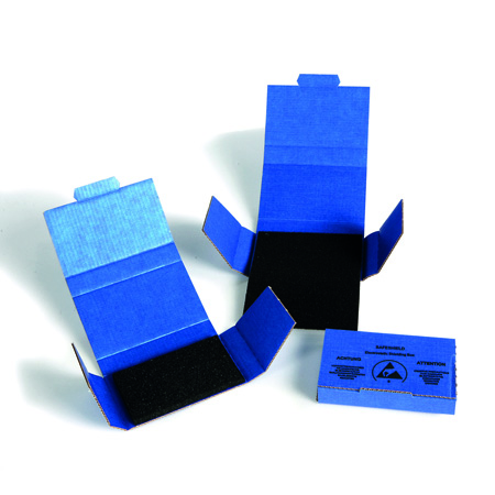 Eurocor Safeshield IC-Verpacking Unsere IC-Verpackungen sind mit schwarzem, leitendem Flachschaum ausgestattet.